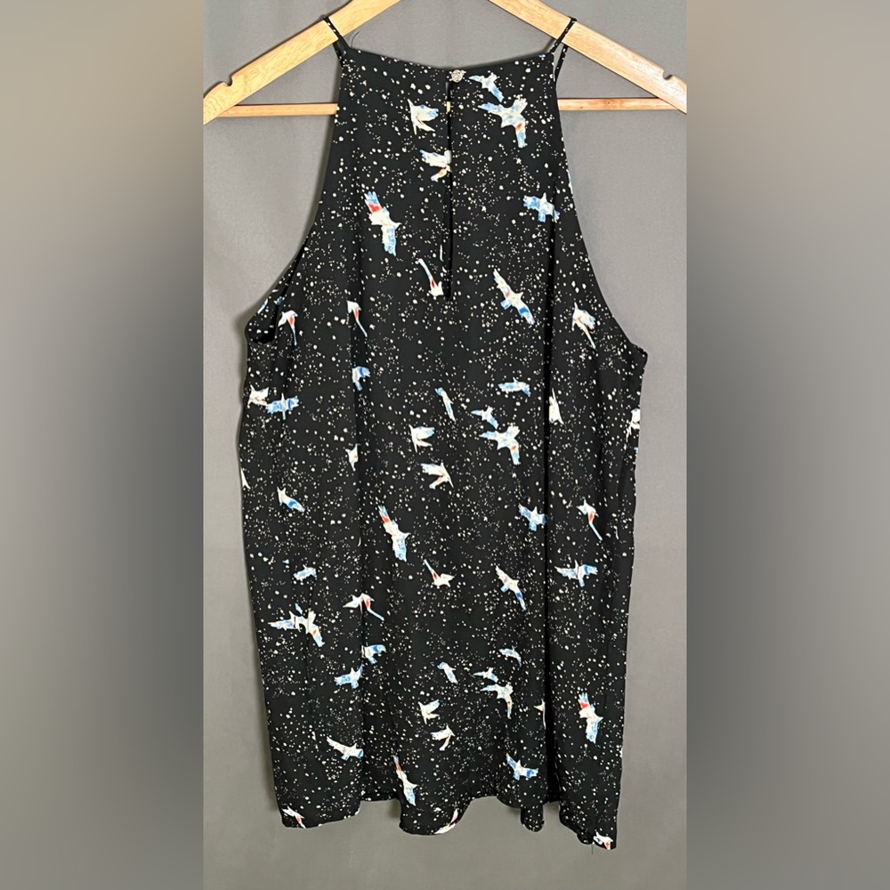 Fab'rik L TYCHE Multicolor Artsy Celestial Sleeveless Shift Short Dress
